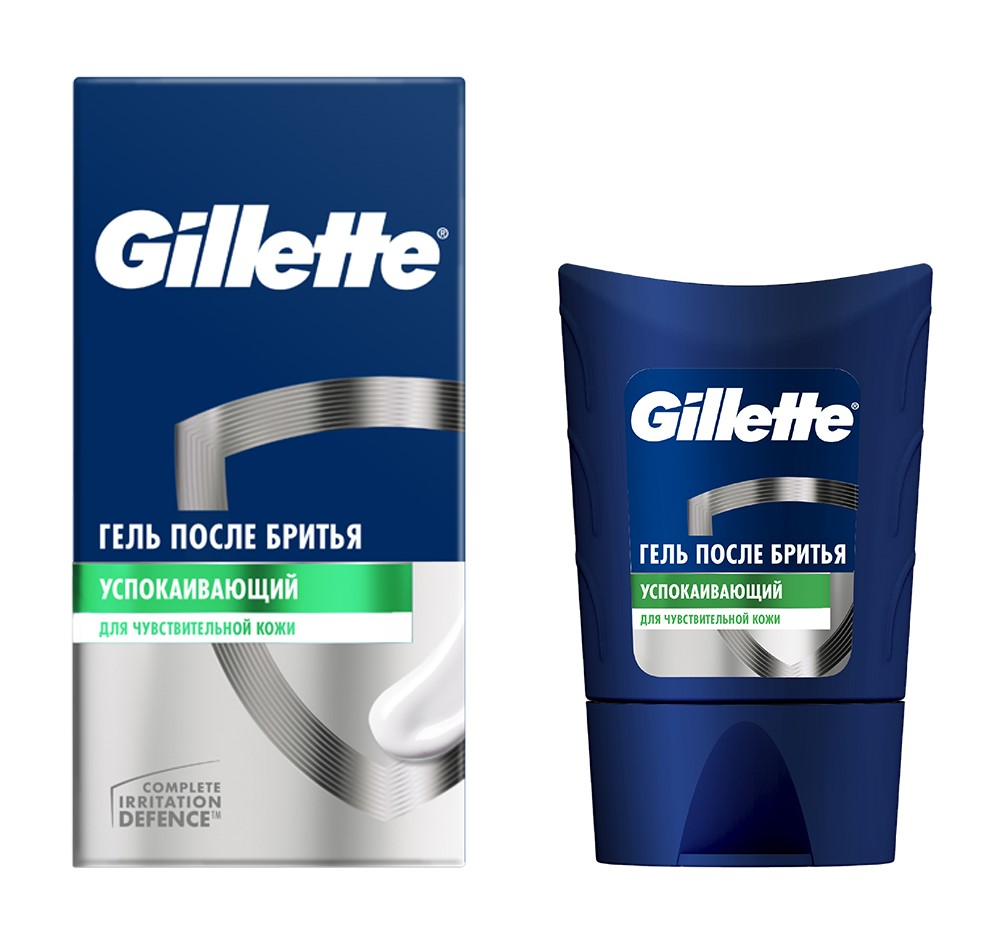 Гель после бритья Gillette для чувствительной кожи, 75мл купить с доставкой  на дом, цены в интернет-магазине