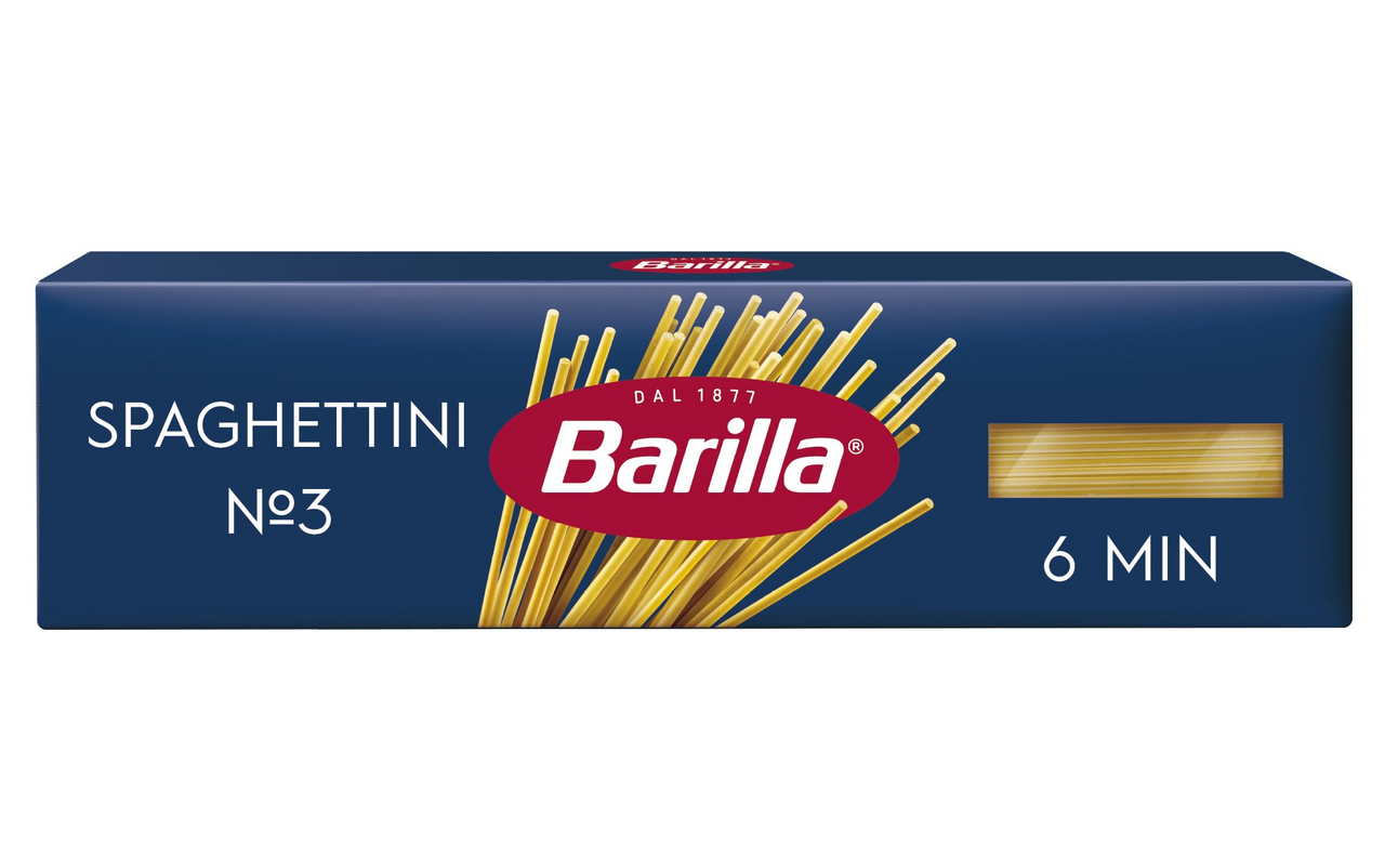 Макаронные изделия Barilla Spaghettini n.3 из твердых сортов пшеницы, 450г  купить с доставкой на дом, цены в интернет-магазине