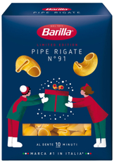 Макароны рожки Barilla Pipe Rigate №91 высший сорт, 450г