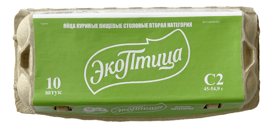 Яйцо куриное Липецкие С2, 10шт