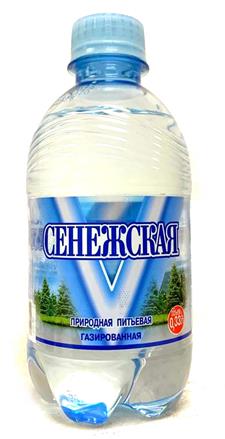 Вода СЕНЕЖСКАЯ газированная, 0,33 л