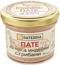 Пате Paterria мясо индейки с грибами, 90г