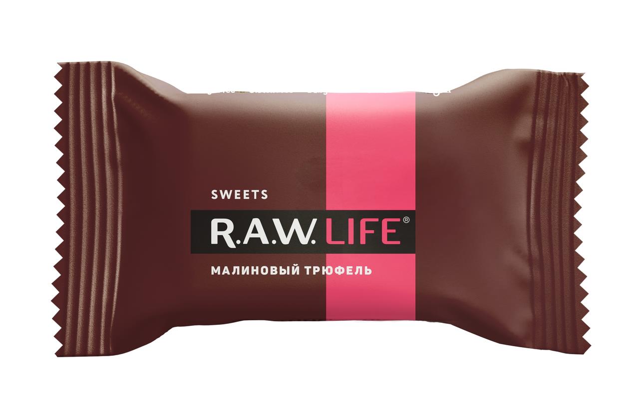 Батончик R.A.W. LIFE Sweets Малиновый трюфель, 18 г