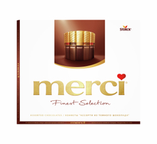 Набор шоколадных конфет Merci Finest Selection Ассорти из темного шоколада, 250г