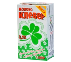 Молоко Клевер ультрапастеризованное 3.5%, 1л