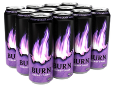 Энергетический напиток Burn Tropical Mix, 449мл х 12 шт