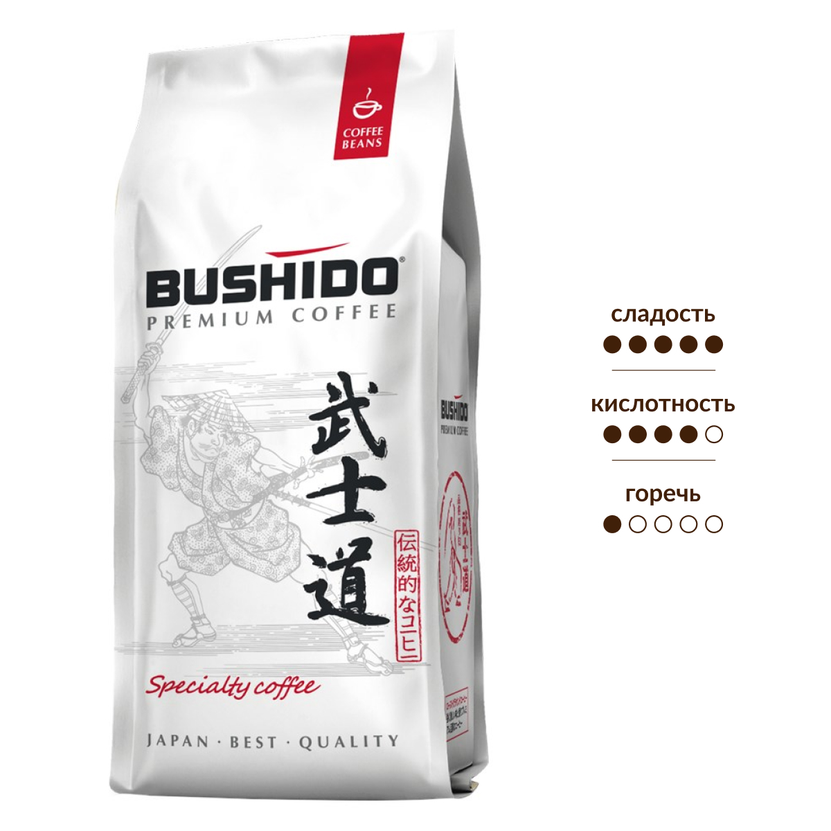 Изображение товара Кофе Bushido Specialty в зернах, 227г