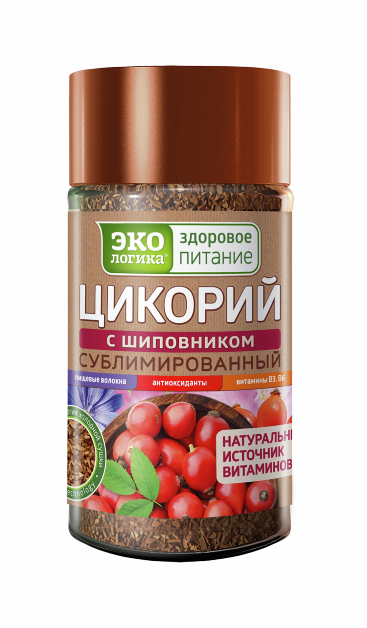 Цикорий ЭКОЛОГИКА с шиповником сублимированный, 85г купить с доставкой ...