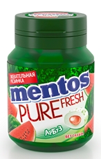 Жевательная резинка Mentos Pure fresh арбуз, 54г