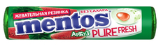 Жевательная резинка Mentos Pure Fresh вкус Арбуз, 16г