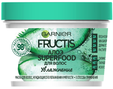 Маска для волос Garnier Fructis Superfood Алоэ 3в1 для волос нуждающихся в увлажнении и мягкости, 390мл