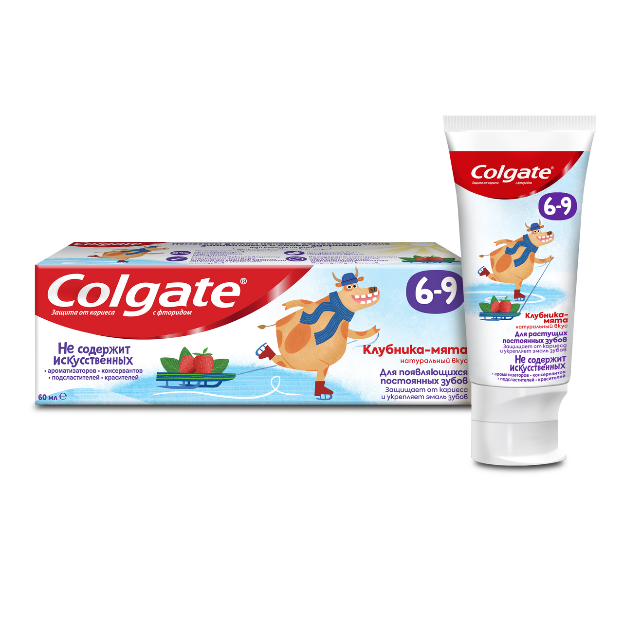 Изображение товара Зубная паста детская Colgate Клубника-мята от 6 до 9 лет, 60мл