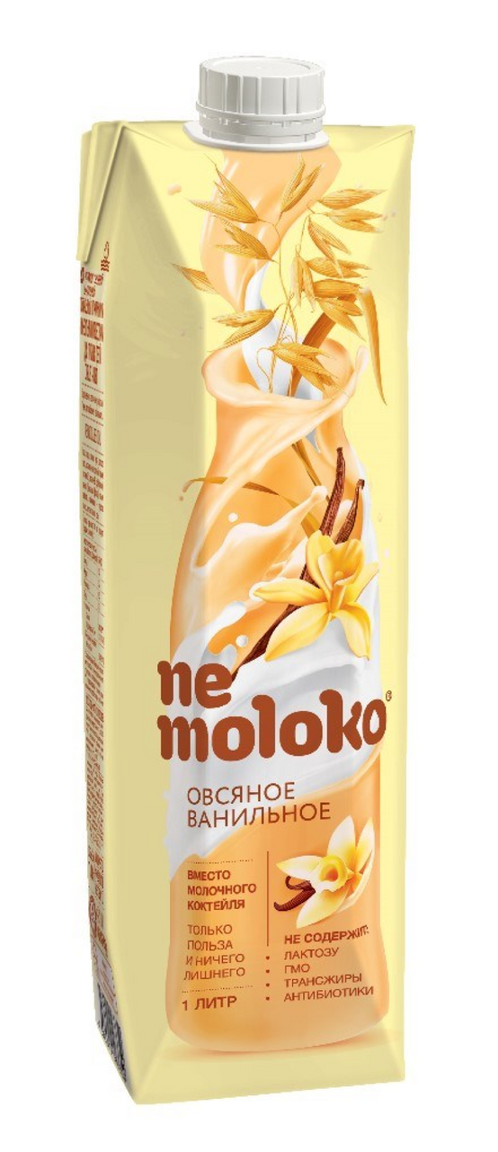 Изображение товара Напиток растительный овсяный Nemoloko Ванильный 3.2%, 1л