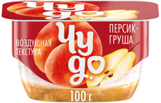 Творожок Чудо взбитый с персиком и грушей 4.2% 100 г