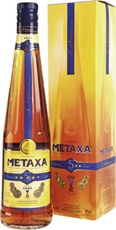 Напиток спиртной Metaxa 5 звезд в подарочной упаковке, 0.7л