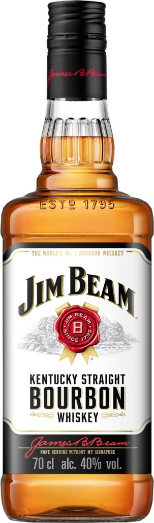 Изображение товара Виски Jim Beam Bourbon White Label 0.7л — американский классический бурбон
