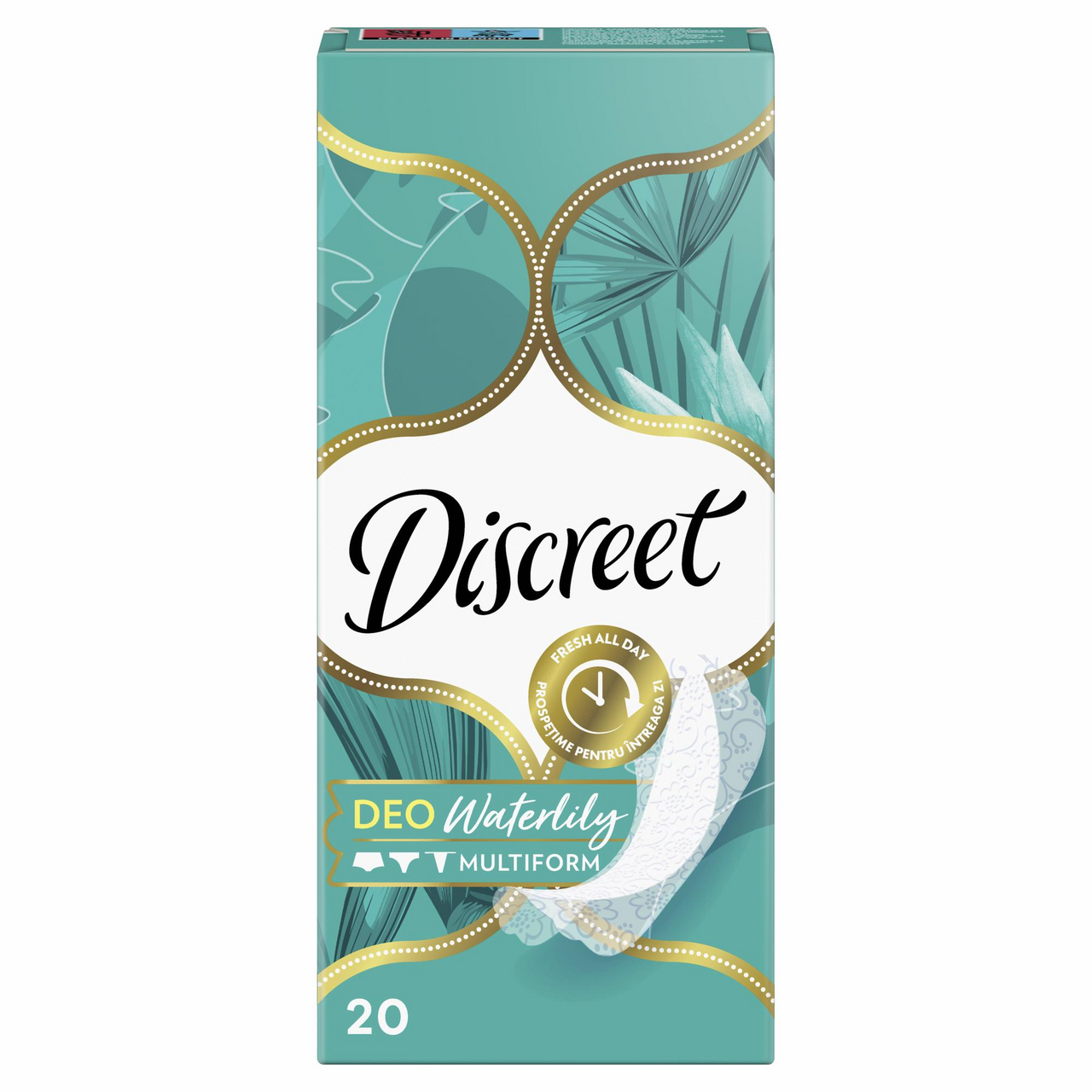 Прокладки ежедневные Discreet alldays deo water lily, 20шт купить с  доставкой на дом, цены в интернет-магазине