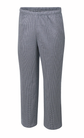 METRO PROFESSIONAL Брюки унисекс черно-белая клетка, XXL