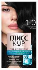 Краска для волос Глисс Кур Уход и Увлажнение 1-0 Глубокий черный, 110г