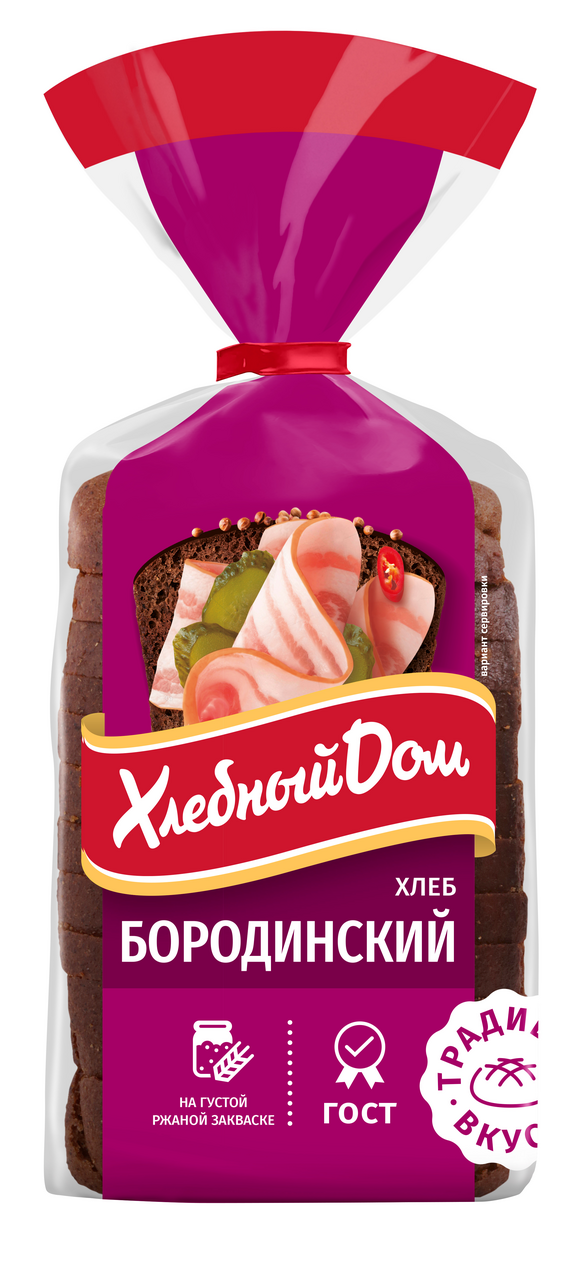 Хлеб Хлебный дом Бородинский, 400г