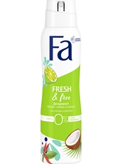 Дезодорант Fa Fresh&Free Аромат лайма и кокоса 24ч аэрозоль, 150мл