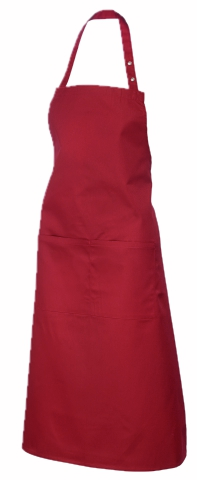 METRO PROFESSIONAL Фартук бордовый, 3шт х 100см