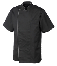 METRO PROFESSIONAL Куртка повара короткий рукав черная, XXXL