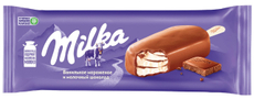 Мороженое сливочное Milka Ванильное с шоколадным соусом эскимо, 62г
