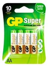 Батарейки GP Super AA, 4шт