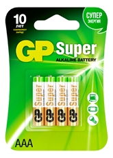 Батарейки GP Super AAA, 4шт