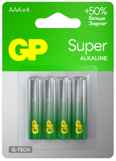 Батарейки GP Super AAA, 4шт