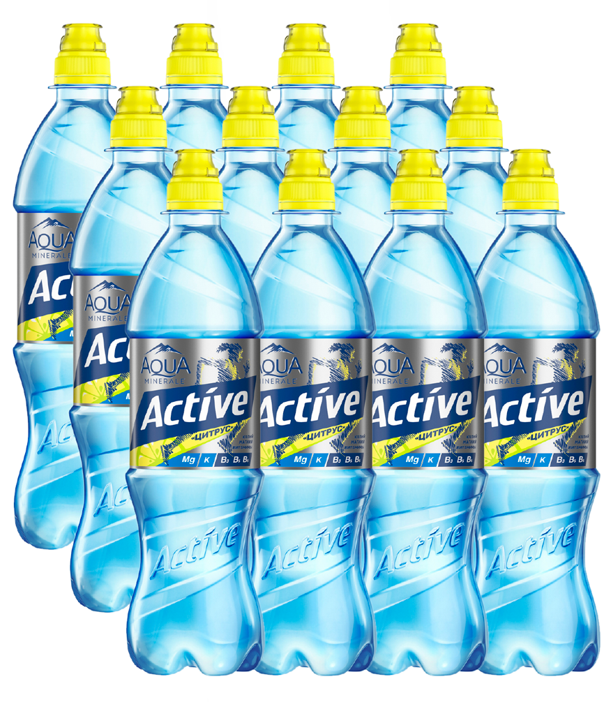Изображение товара Вода Aqua Minerale Active питьевая цитрус негазированная, 500мл x 12 шт