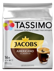 Кофе в капсулах Tassimo Jacobs Americano Classico для кофемашин Tassimo 16шт, 132г