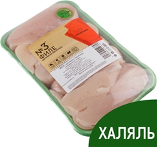 Филе грудки цыпленка-бройлера Пестречинка Халяль охлажденное