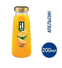 Сок IL Primo Апельсин восстановленный с мякотью, 200мл