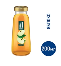 Сок IL Primo Яблоко восстановленный осветленный, 200мл