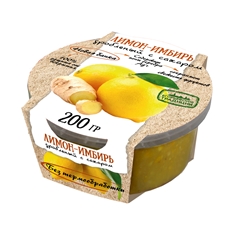 Лимон-Имбирь Егорьевские традиции дробленый с сахаром, 200г