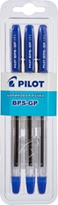 Ручки Pilot BPS-GP-EF шариковые синие 0.5мм, 3шт