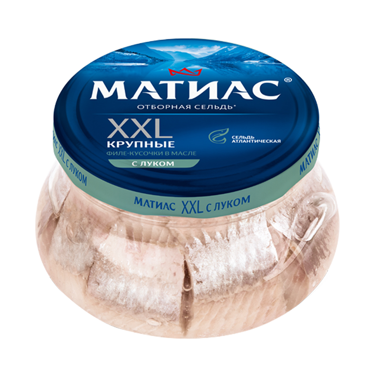 Селдь филе-куски с луком МАТИАС, 260 г