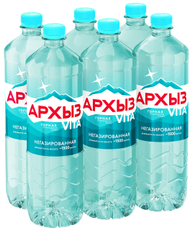 Вода Архыз Vita горная природная негазированная, 1.5л x 6 шт