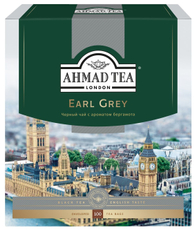 Чай Ahmad Tea Earl Grey черный с бергамотом (2г x 100шт), 200г