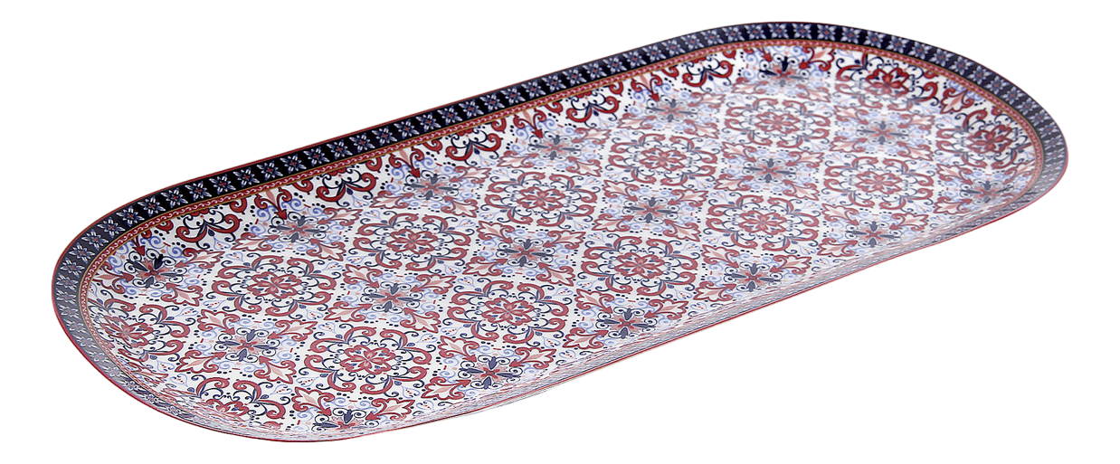 Блюдо Home Collection Mauritania фарфор овальное, 33 х 11.5см