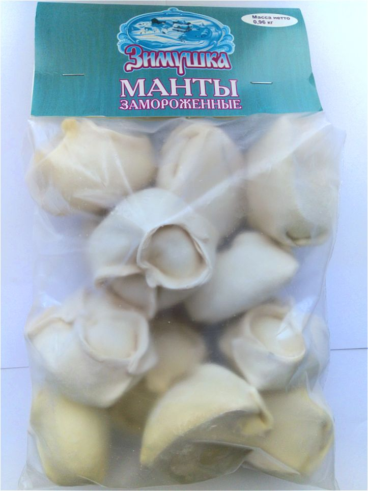Манты Зимушка замороженные, 960г