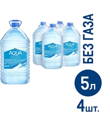 Вода Aqua Minerale питьевая негазированная, 5л x 4 шт
