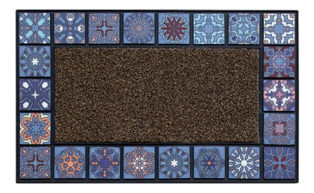 Коврик придверный Attribute Mosaic Quadro, 76 х 45см