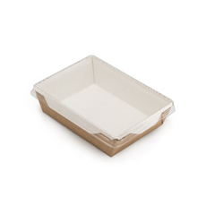 METRO PROFESSIONAL Контейнер с крышкой картонный 12 х 17 х 4см, 500мл х 10шт