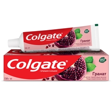 Зубная паста Colgate Гранат с натуральными ингредиентами для укрепления эмали зубов и защиты от кариеса, 100мл