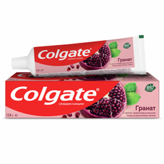 Зубная паста Colgate Гранат с натуральными ингредиентами для укрепления эмали зубов и защиты от кариеса, 100мл