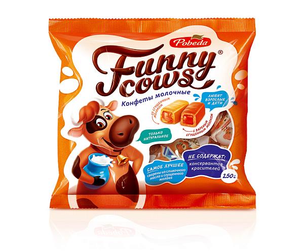 Конфеты ПОБЕДА ВКУСА Funny Cows, 250 г