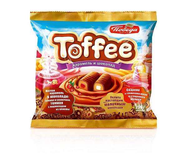 Конфеты ПОБЕДА ВКУСА Toffee, 250 г